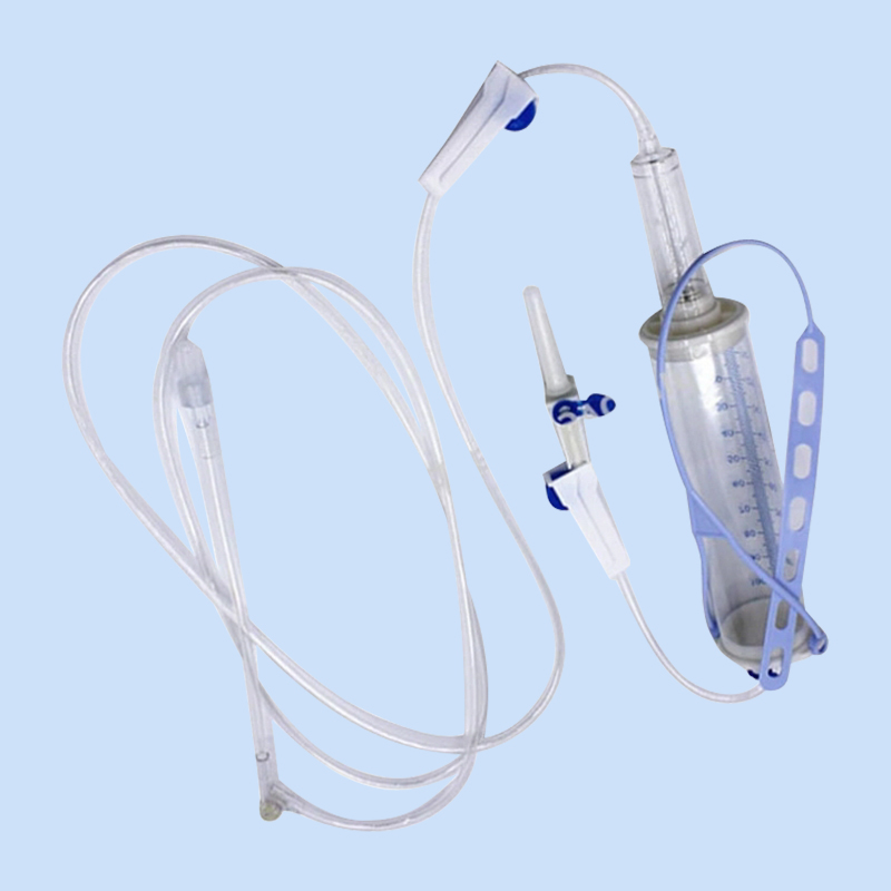 Pediatriako infusioa Burette-rekin